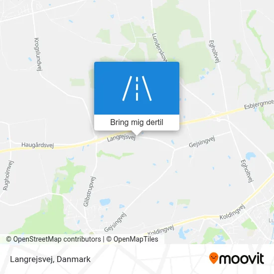 Langrejsvej kort