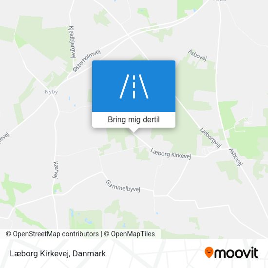 Læborg Kirkevej kort