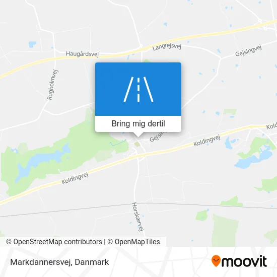 Markdannersvej kort
