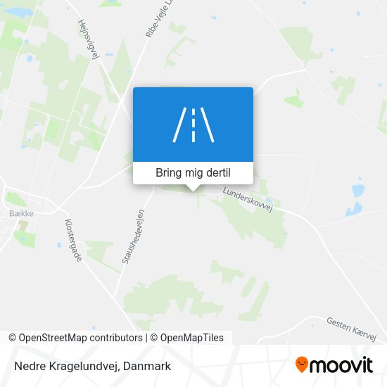 Nedre Kragelundvej kort