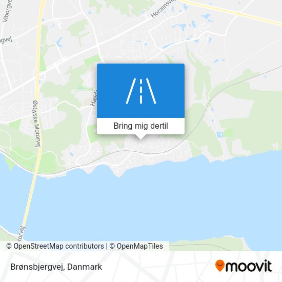 Brønsbjergvej kort