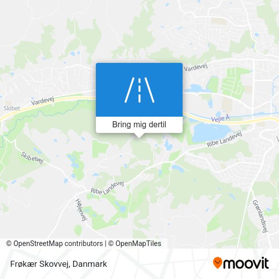 Frøkær Skovvej kort
