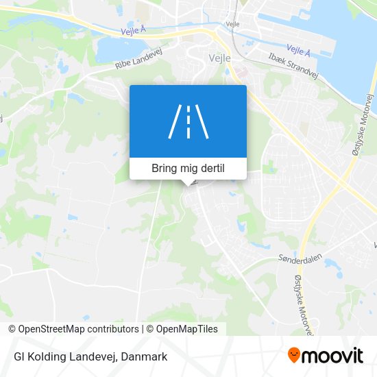 Gl Kolding Landevej kort
