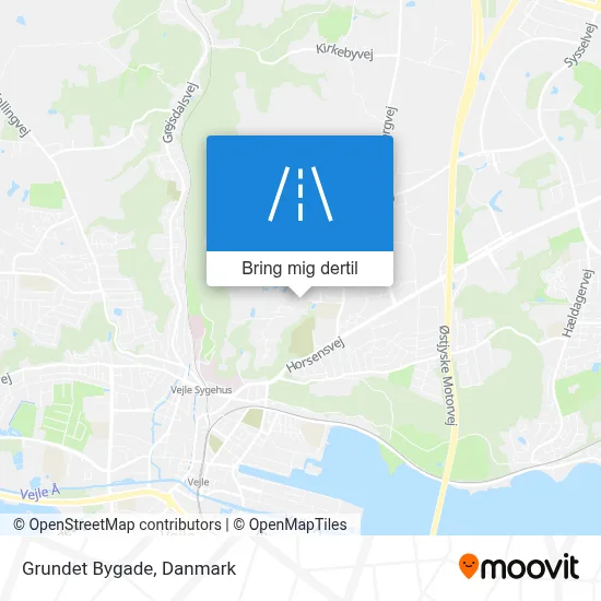 Grundet Bygade kort