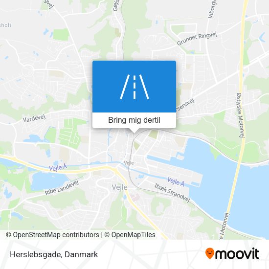 Herslebsgade kort