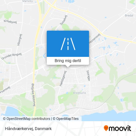 Håndværkervej kort