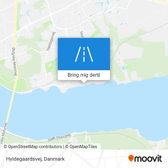 Hyldegaardsvej kort