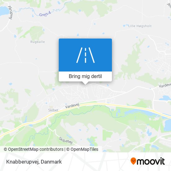 Knabberupvej kort