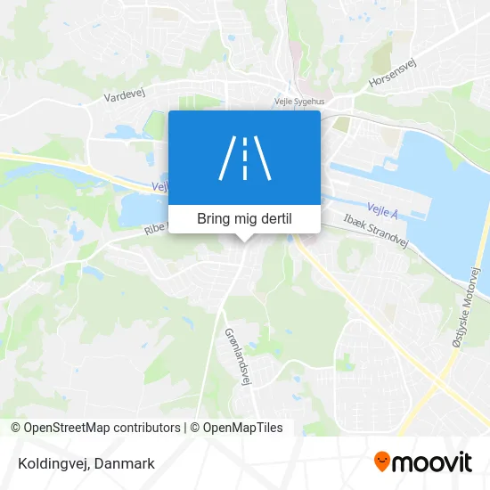 Koldingvej kort