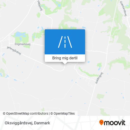 Oksviggårdsvej kort