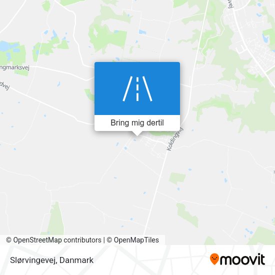 Slørvingevej kort