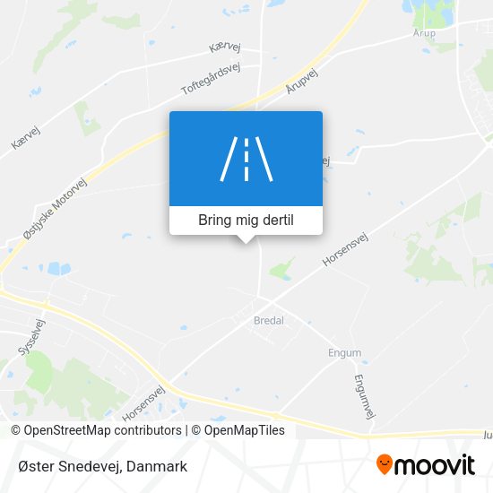 Øster Snedevej kort