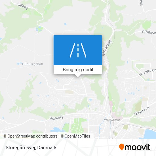 Storegårdsvej kort