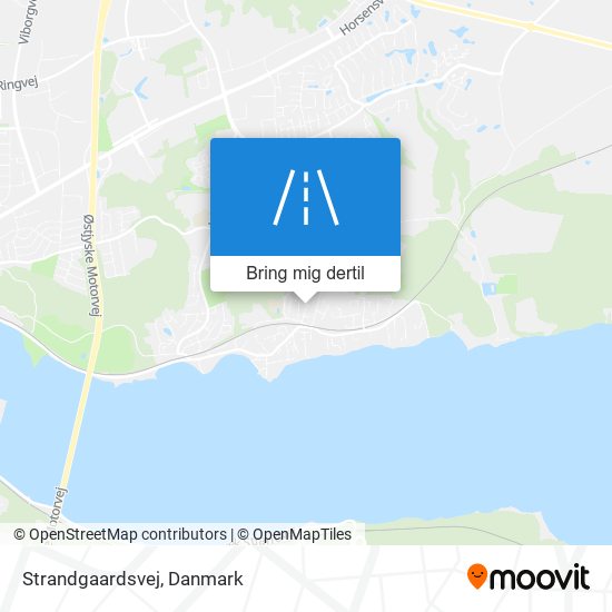 Strandgaardsvej kort