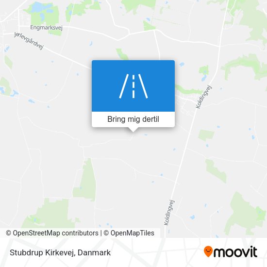Stubdrup Kirkevej kort