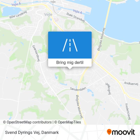 Svend Dyrings Vej kort