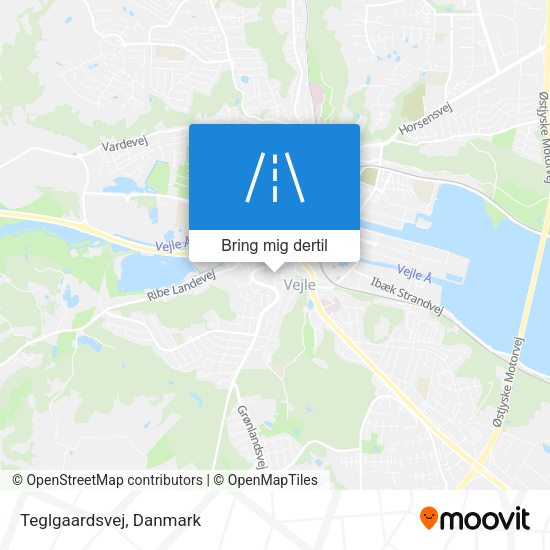 Teglgaardsvej kort