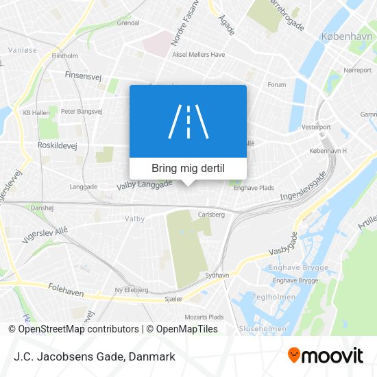 J.C. Jacobsens Gade kort