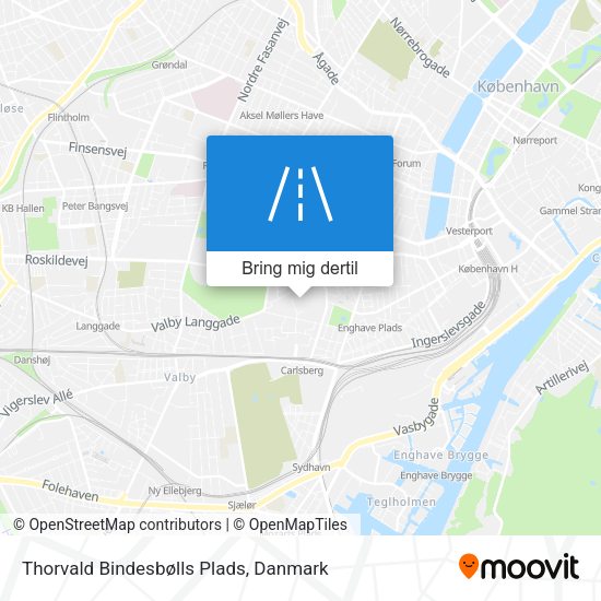 Thorvald Bindesbølls Plads kort