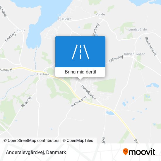 Anderslevgårdvej kort