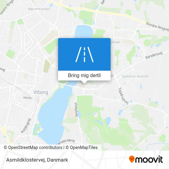 Asmildklostervej kort