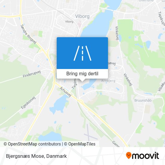 Bjergsnæs Mose kort