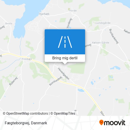 Fægteborgvej kort