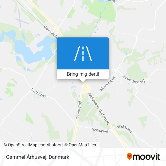 Gammel Århusvej kort