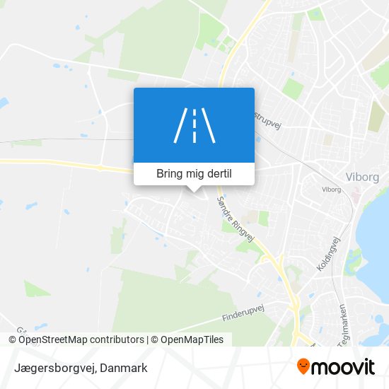 Jægersborgvej kort
