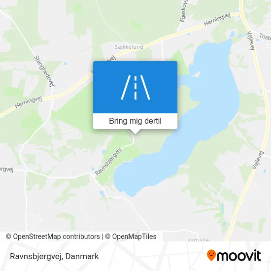Ravnsbjergvej kort