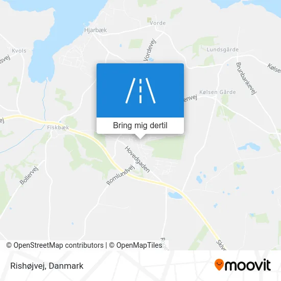 Rishøjvej kort