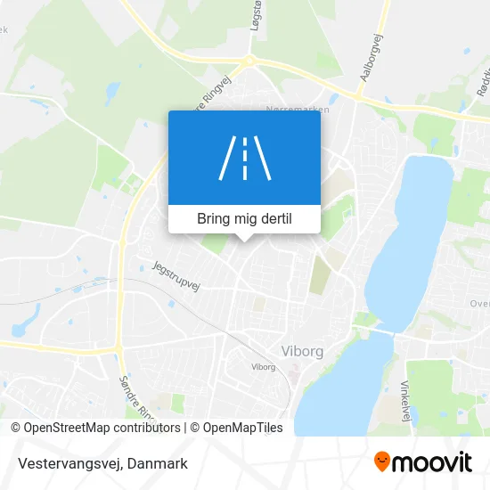 Vestervangsvej kort