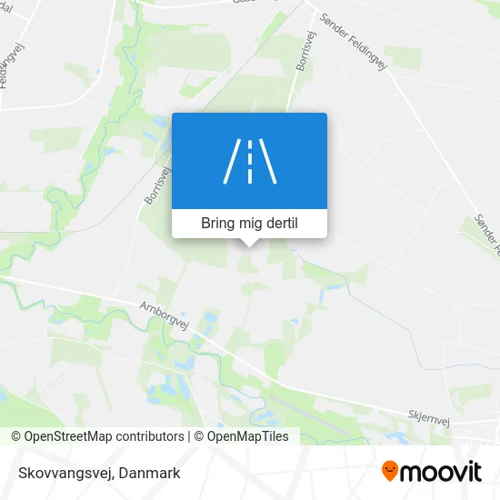 Skovvangsvej kort