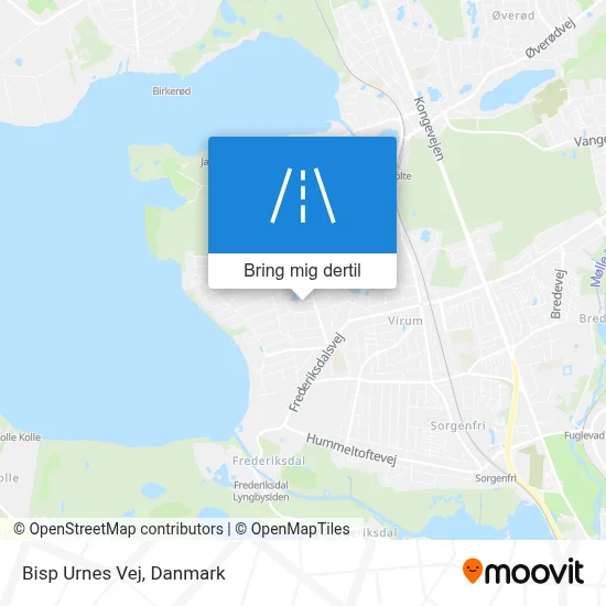 Bisp Urnes Vej kort