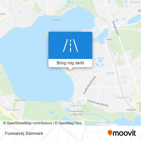 Furesøvej kort