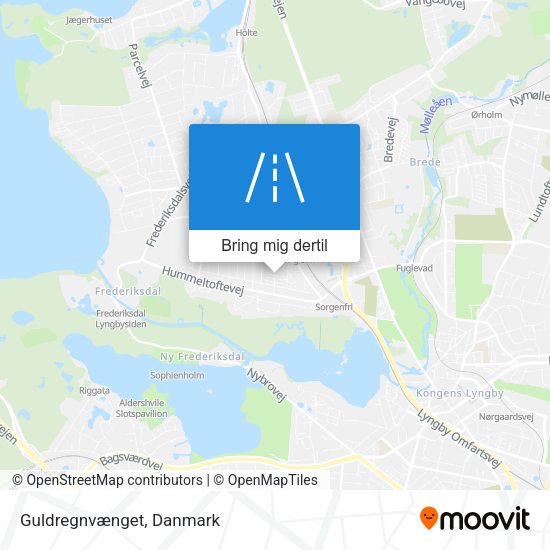 Guldregnvænget kort