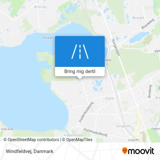 Windfeldvej kort
