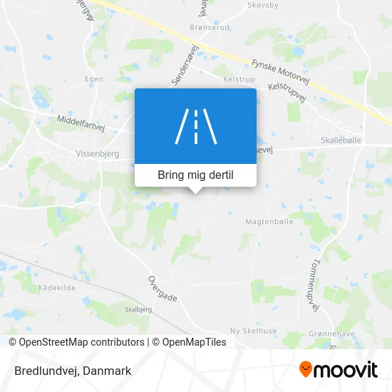 Bredlundvej kort