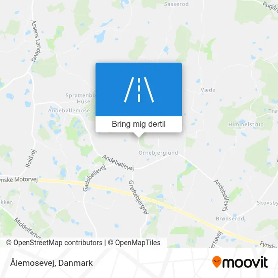 Ålemosevej kort