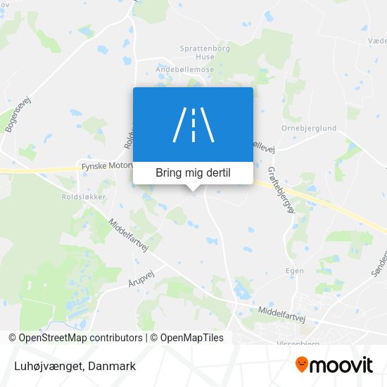 Luhøjvænget kort
