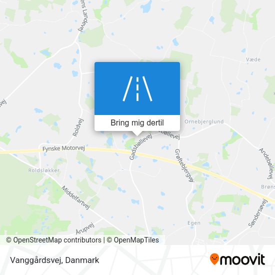 Vanggårdsvej kort