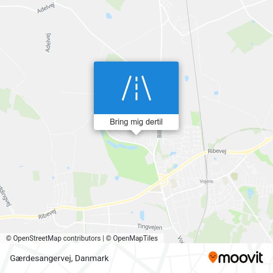 Gærdesangervej kort