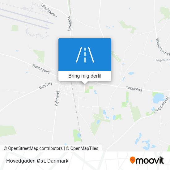 Hovedgaden Øst kort