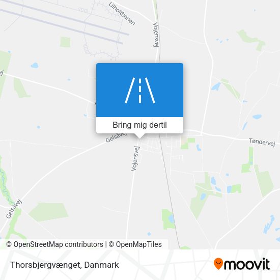 Thorsbjergvænget kort