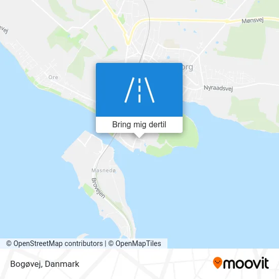 Bogøvej kort