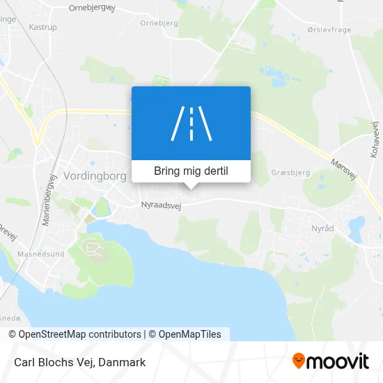 Carl Blochs Vej kort