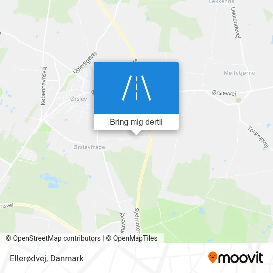 Ellerødvej kort