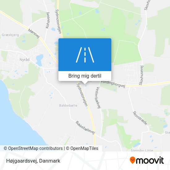 Højgaardsvej kort