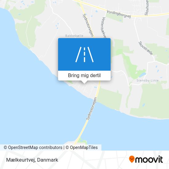 Mælkeurtvej kort