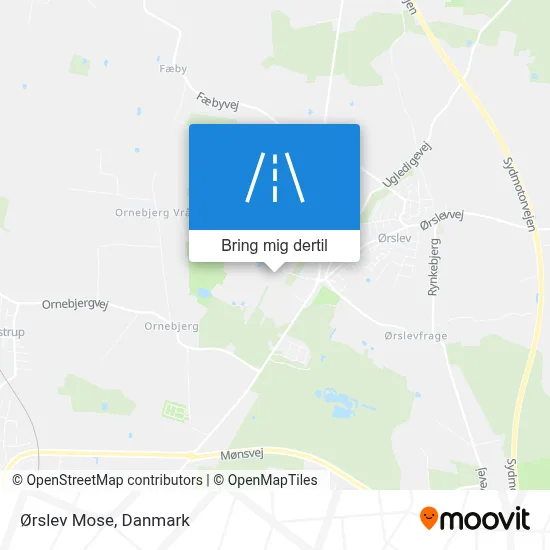 Ørslev Mose kort
